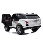 Elektrické autíčko Range Rover - nelakované - biele - LCD displej 